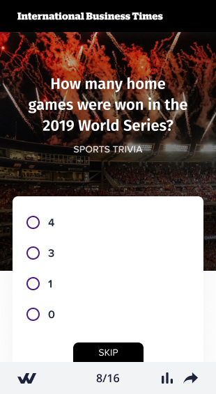 1World Trivia Widget